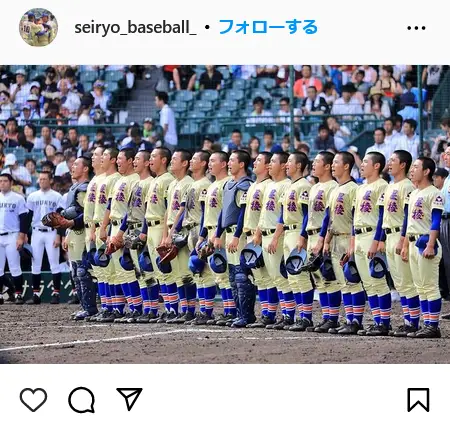 Instagram（@seiryo_baseball_）