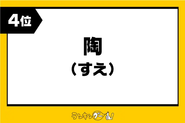 第4位：陶（すえ）／香川（1,161票）