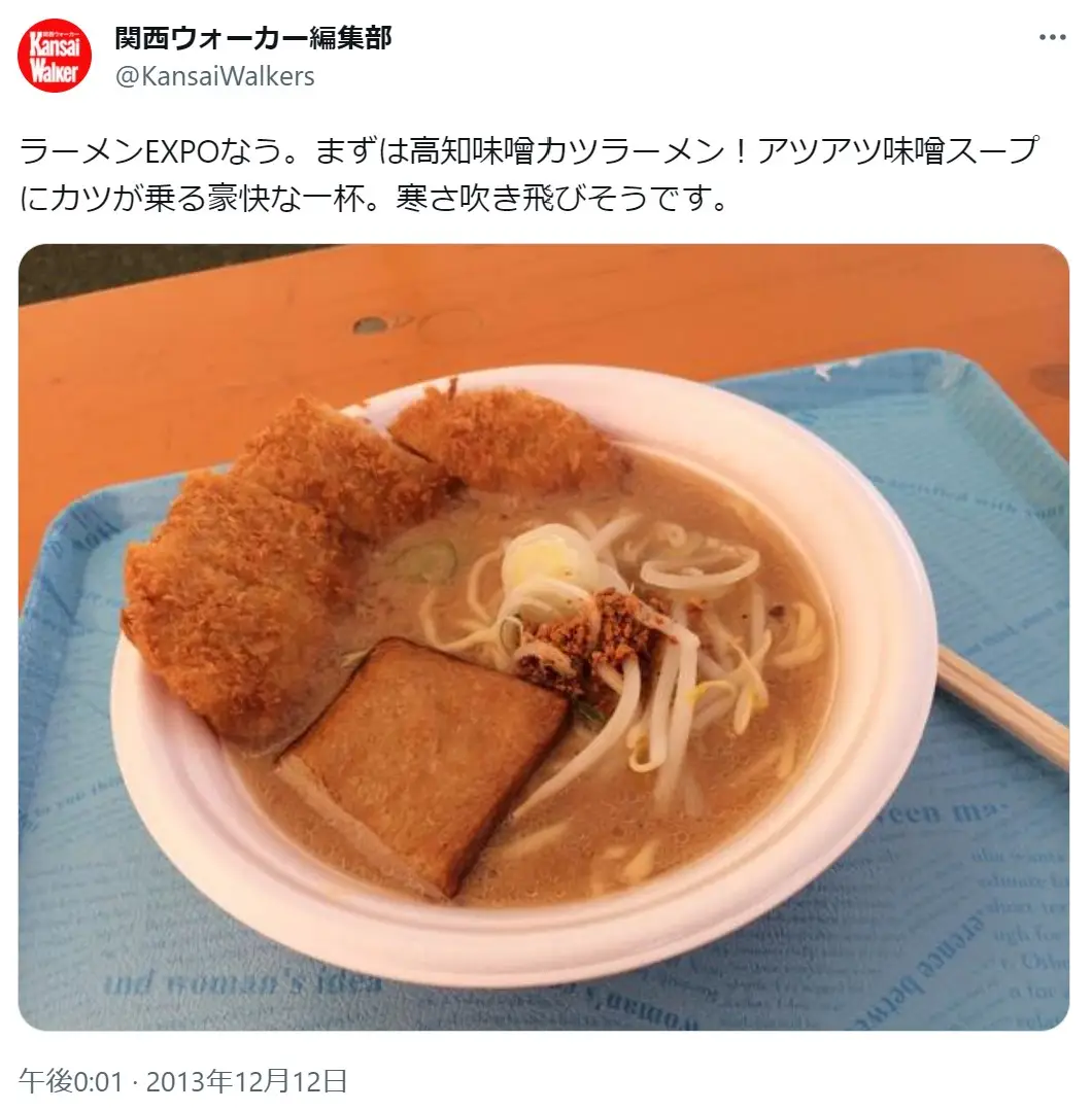 第5位：味噌カツラーメン（786票）