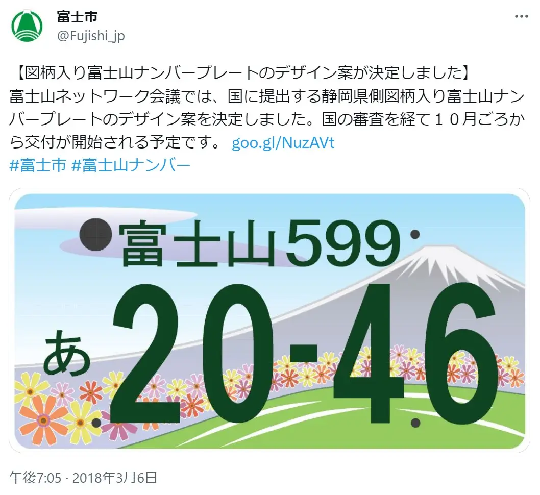 第4位：富士山（587票）