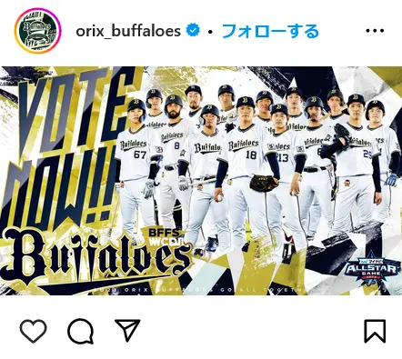 Instagram（@orix_buffaloes）