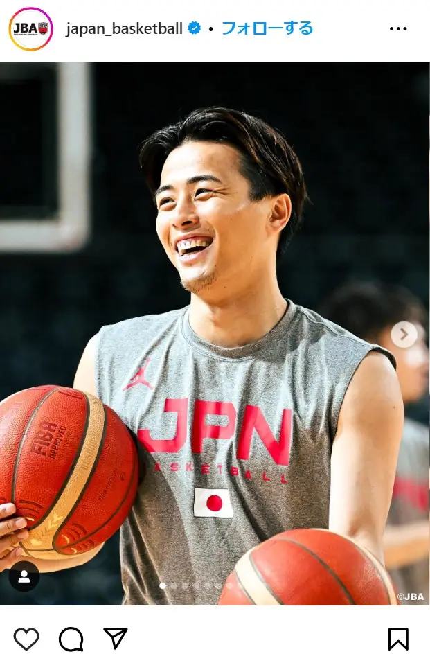 Instagram（@japan_basketball）