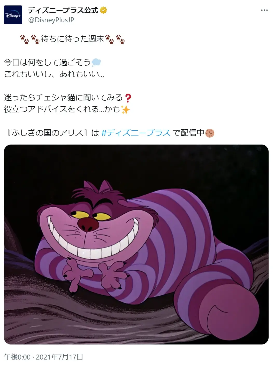 第2位：チェシャ猫（528票）