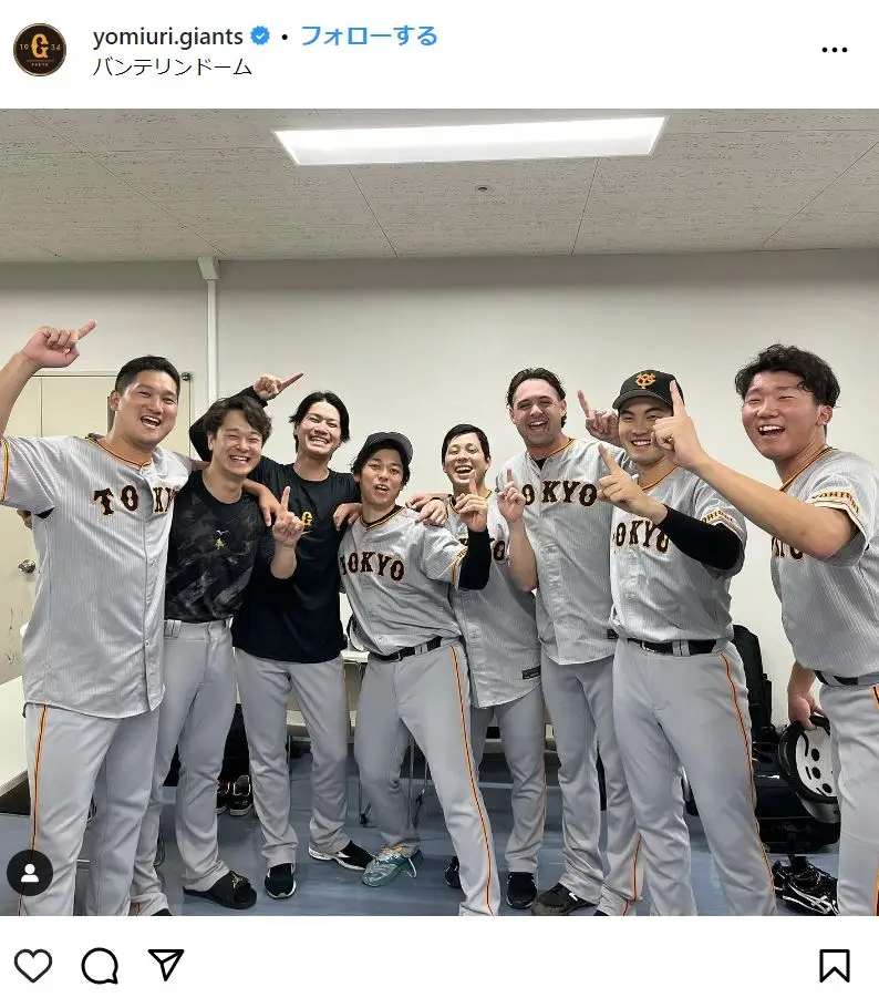 Instagram（@yomiuri.giants）