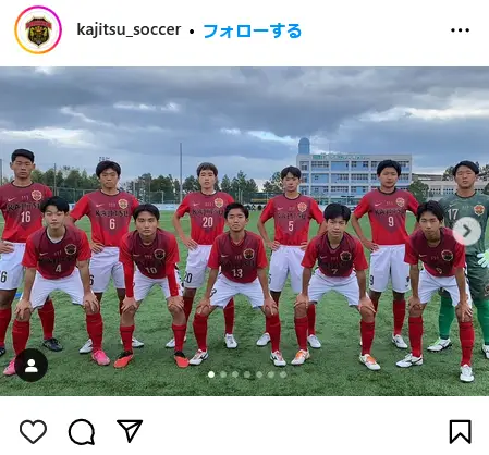 Instagram（@kajitsu_soccer）