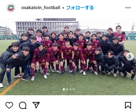 Instagram（@osakatoin_football）