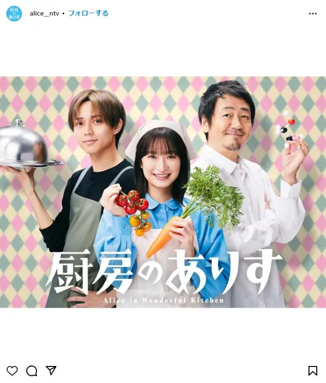 第5位：「厨房のありす」　主演：門脇麦（68票）