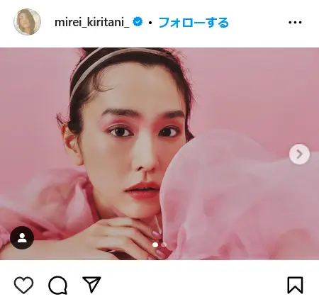 Instagram（@mirei_kiritani_）