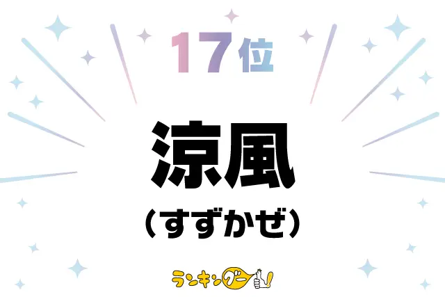 第17位：涼風（すずかぜ）（228票）