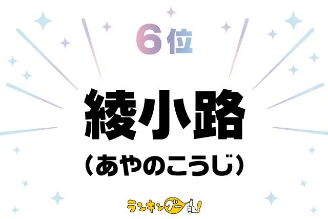 第6位：綾小路（あやのこうじ）（318票）