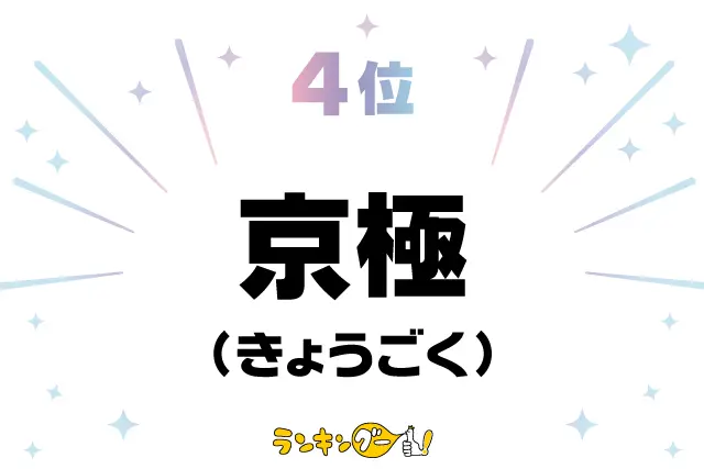 第4位：京極（きょうごく）（347票）