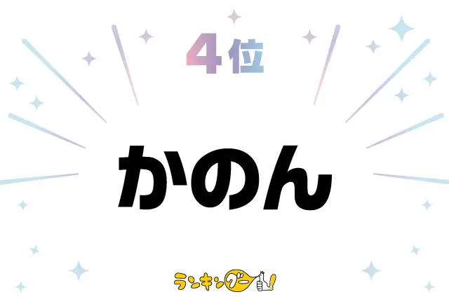 第4位：かのん（花音、香音など）（189票）