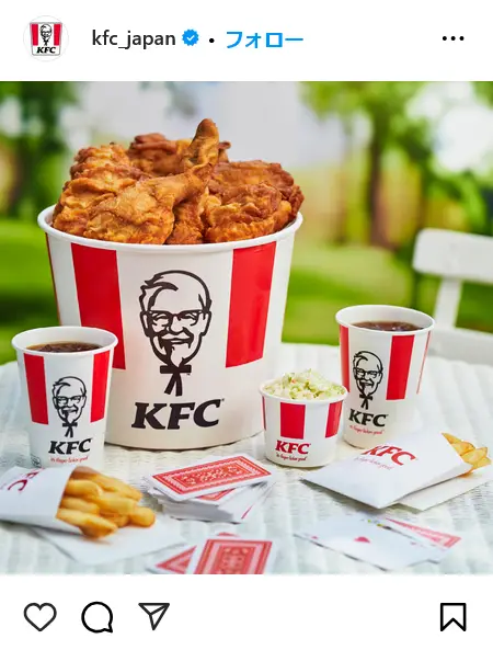 Instagram（@kfc_japan）