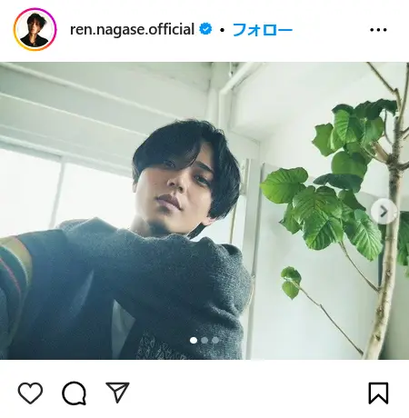 Instagram（@ren.nagase.official）