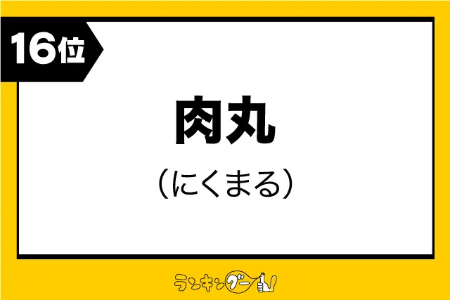 第16位：肉丸（にくまる）（206票）