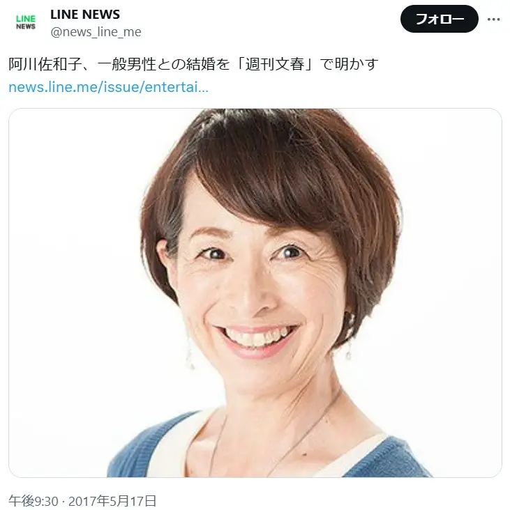 第3位：阿川佐和子：63歳で初婚（668票）