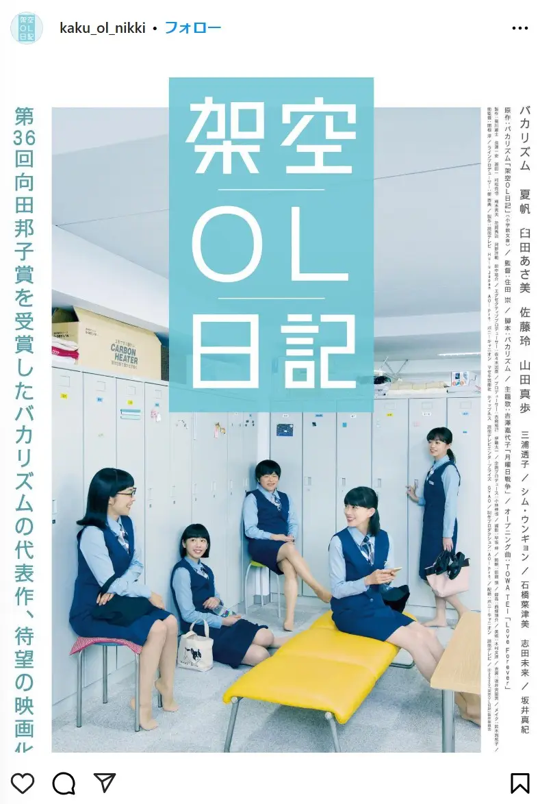 第4位：架空OL日記（連続ドラマ、映画）（265票）