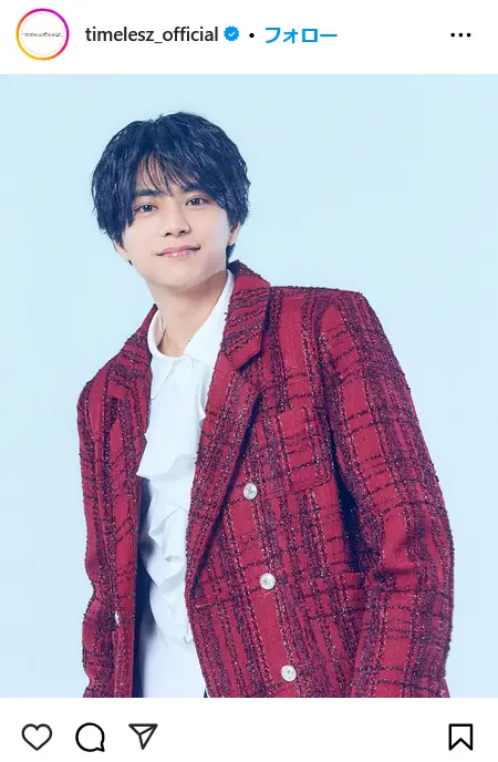 第14位:佐藤勝利(timelesz)/28歳(169票)