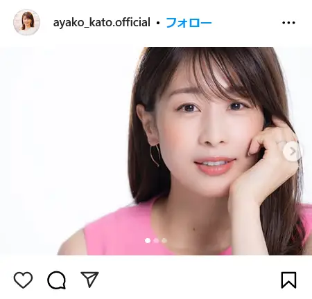 第7位:加藤綾子(フリー)(317票)