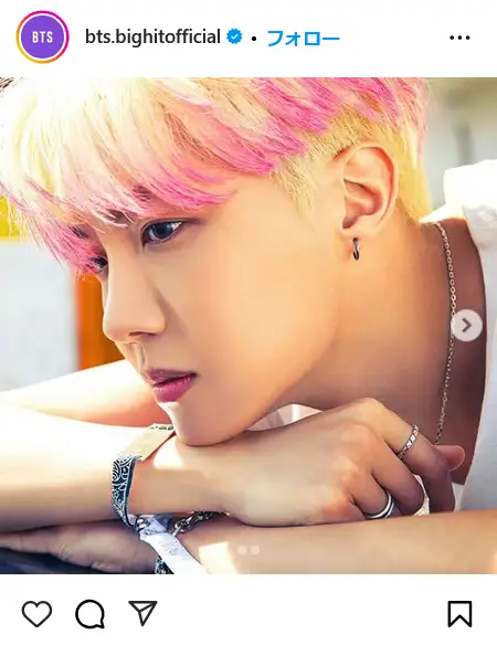 第5位：J-HOPE／ジェイホープ（210票）