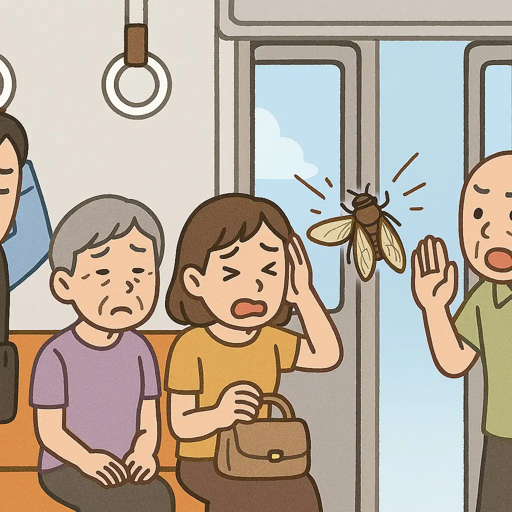 第10位：虫が飛び込んでくる（264票）