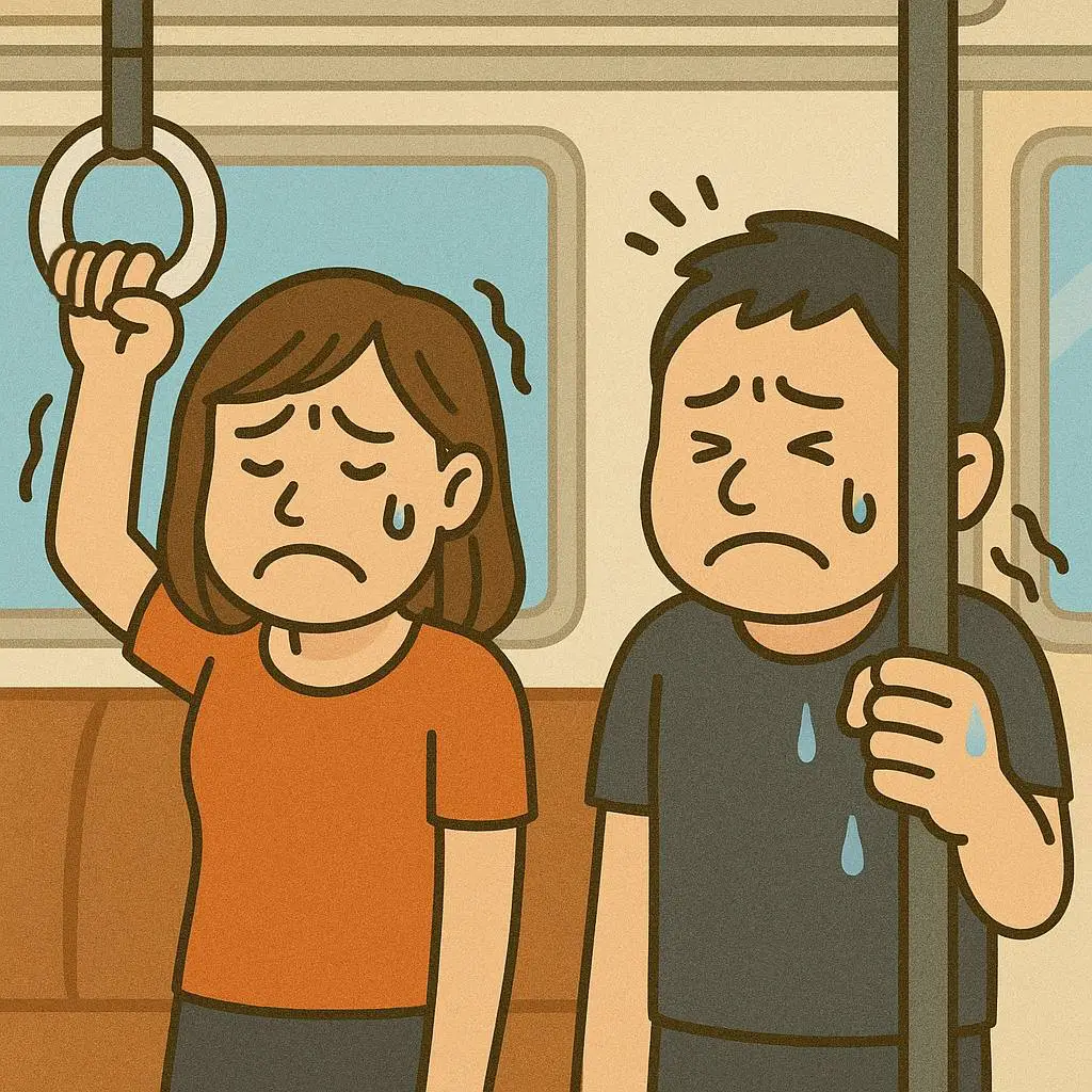 第7位：手すり・吊り革がヌルヌルしている気がする（316票）