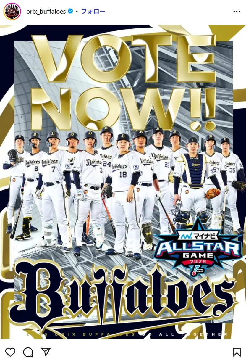 第10位:オリックス・バファローズ(407票)