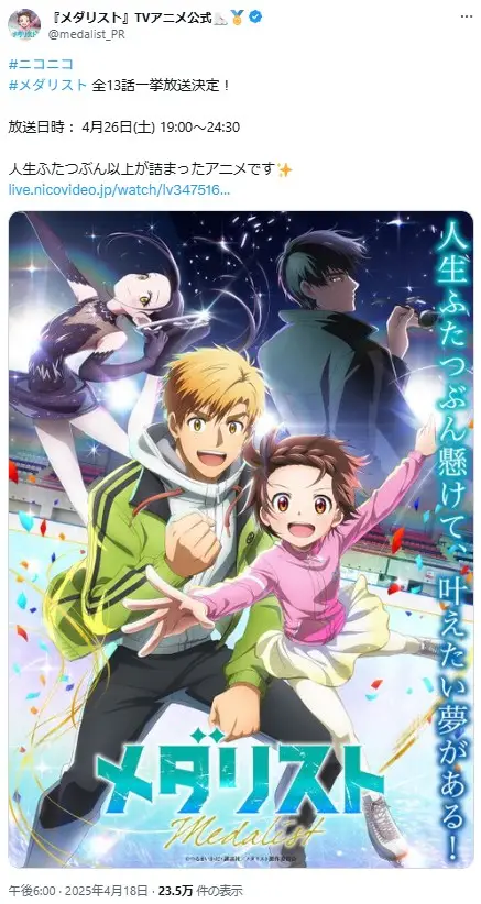 第7位:「メダリスト」(66票)