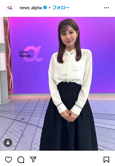 第6位：堤礼実（フジテレビ）（164票）