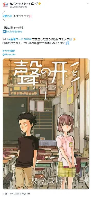 第10位:「聲の形」(125票)