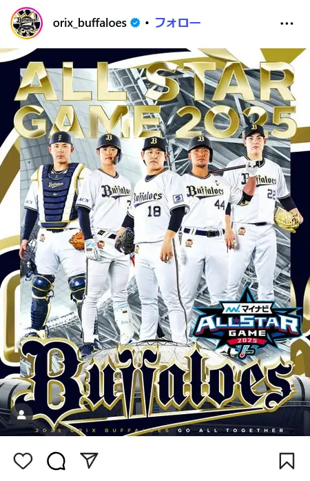 第3位:オリックス・バファローズ(1,014票)