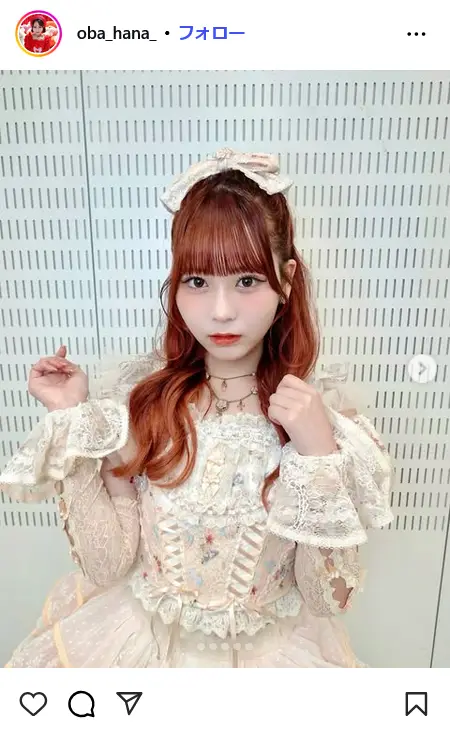 第6位:大場花菜(135票)