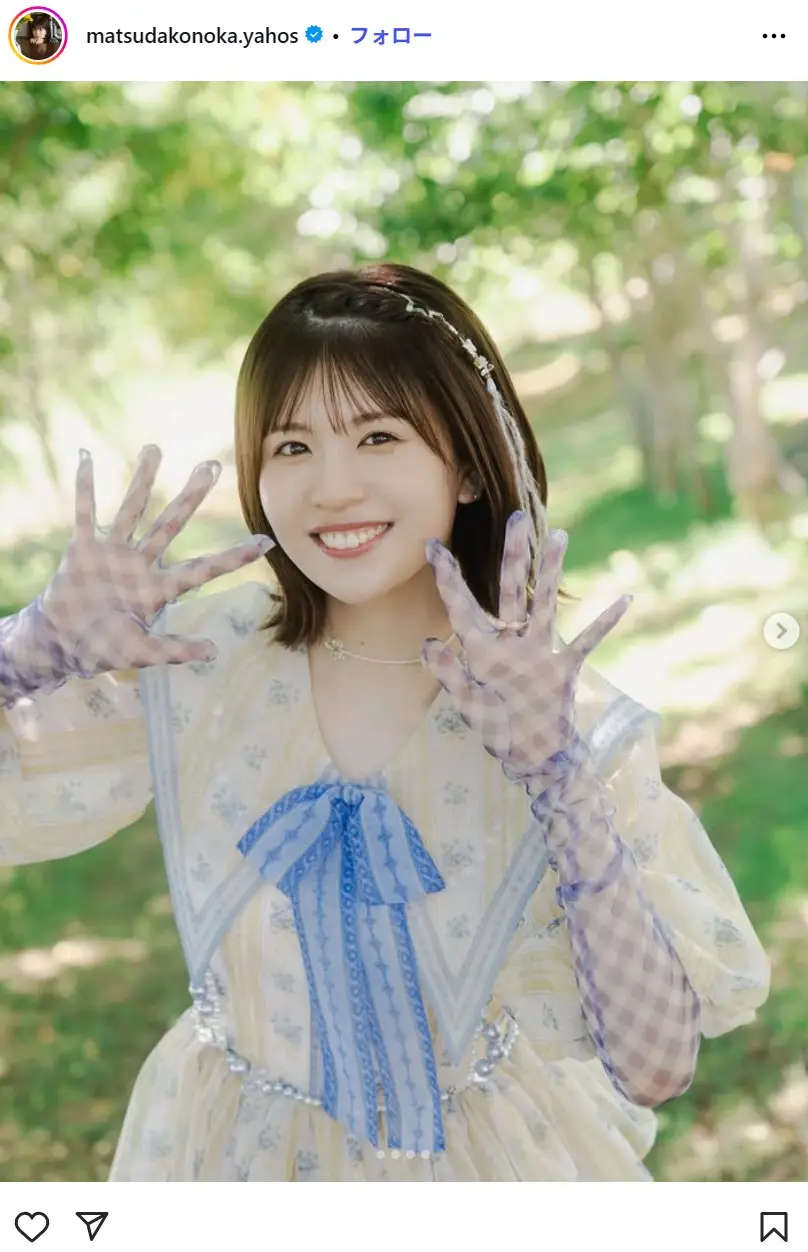 第3位:松田好花(135票)