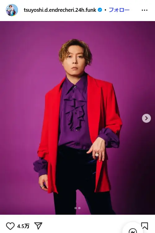 第5位:堂本剛(DOMOTO/2024年3月退所)(139票)