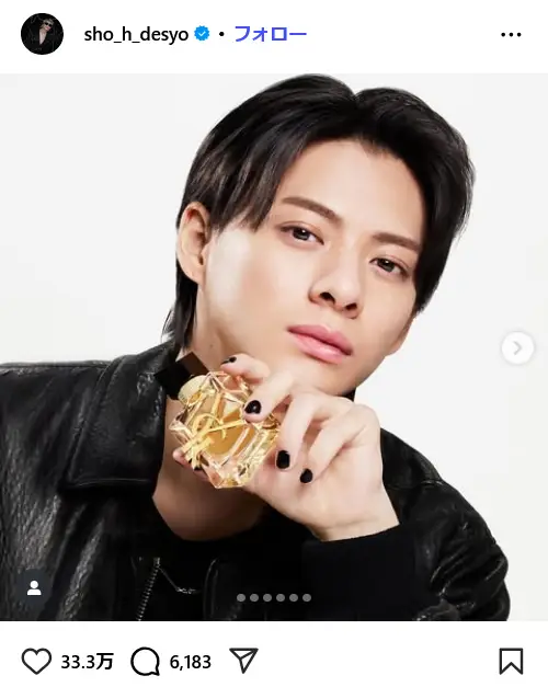 第3位:平野紫耀(元King&Prince/2023年5月退所)(155票)