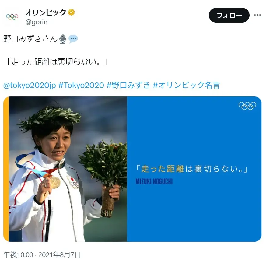 第4位:野口みずき(201票)