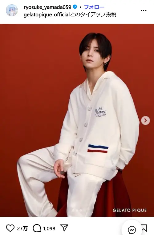 第1位:山田涼介(Hey! Say! JUMP)/164cm(563票)