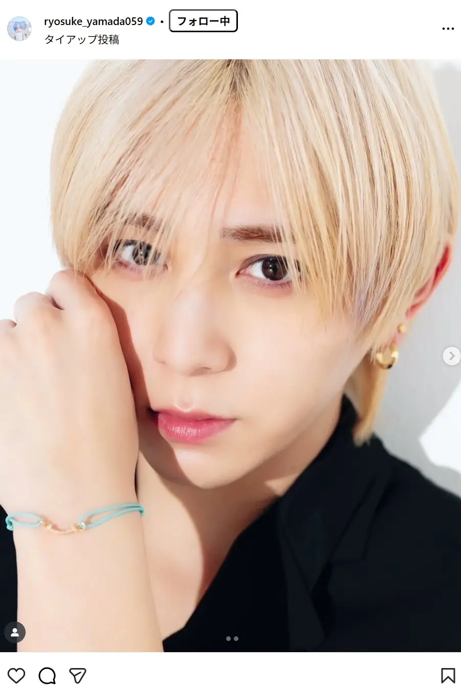 第1位:山田涼介(Hey! Say! JUMP)(101票)