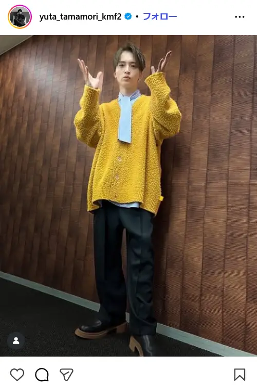 第2位：玉森裕太（Kis-My-Ft2）（330票）