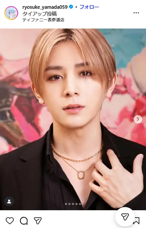 第1位:山田涼介(Hey! Say! JUMP)(307票)