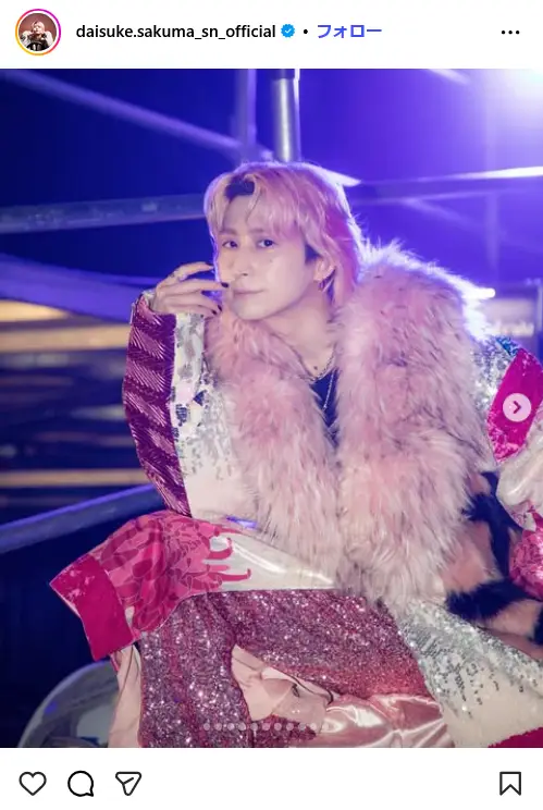 第1位：佐久間大介（Snow Man）（463票）