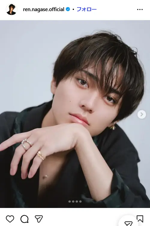 第6位：永瀬廉（King ＆ Prince）（100票）