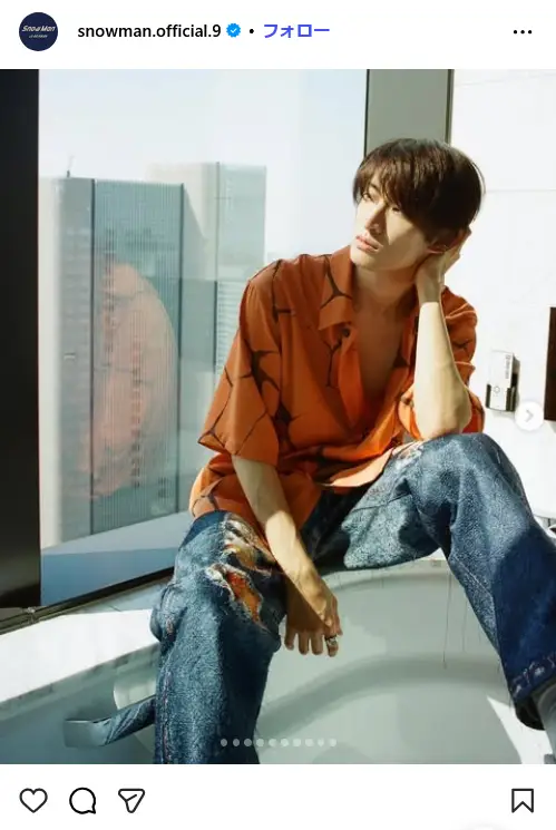 第2位:向井康二(Snow Man)(413票)