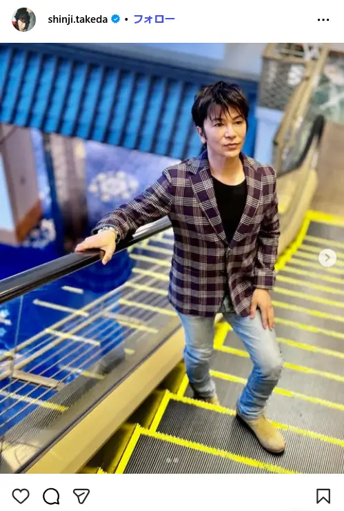 第6位：武田真治／165cm（122票）