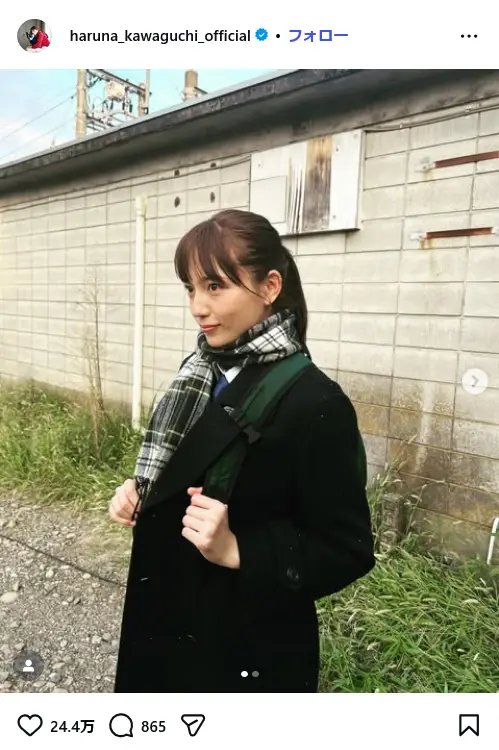 第3位：川口春奈（2011年）（291票）