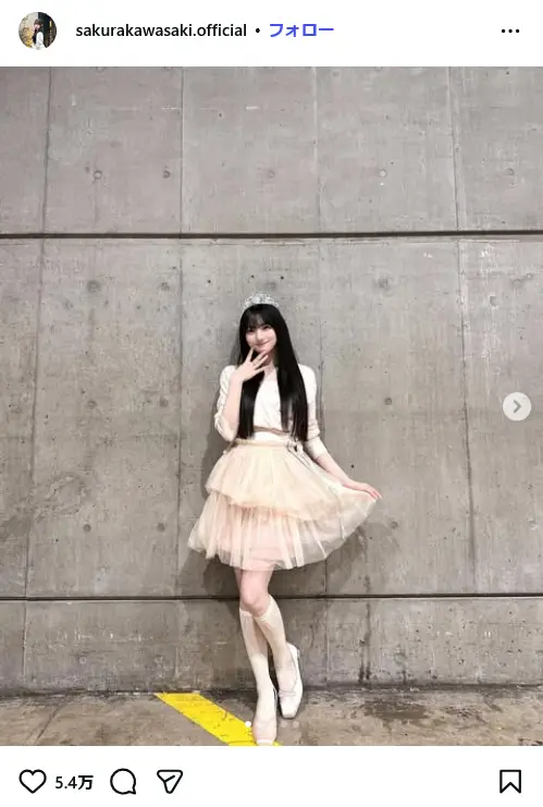 第10位：川﨑桜（5期生）（91票）