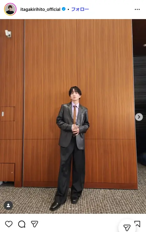 第10位：板垣李光人／165cm（112票）