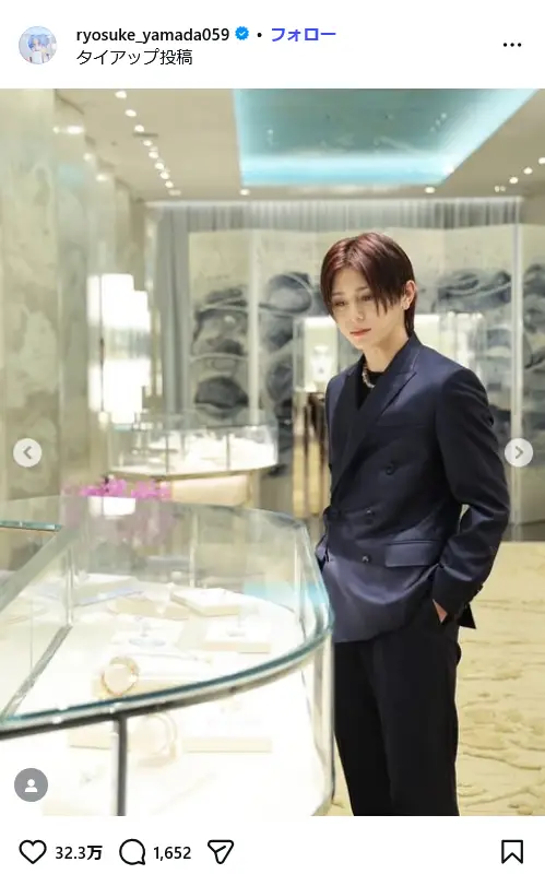 第1位:山田涼介(Hey! Say! JUMP)(132票)