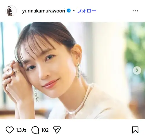 第6位：中村ゆり（109票）