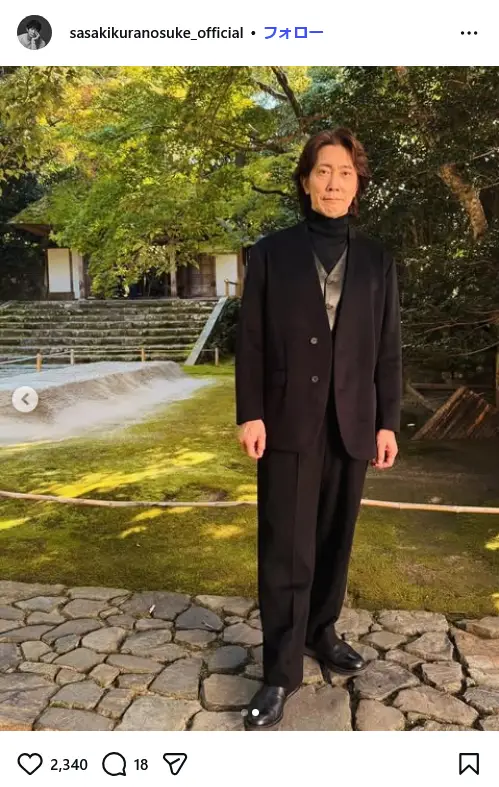 第4位：佐々木蔵之介（182cm）/57歳（358票）